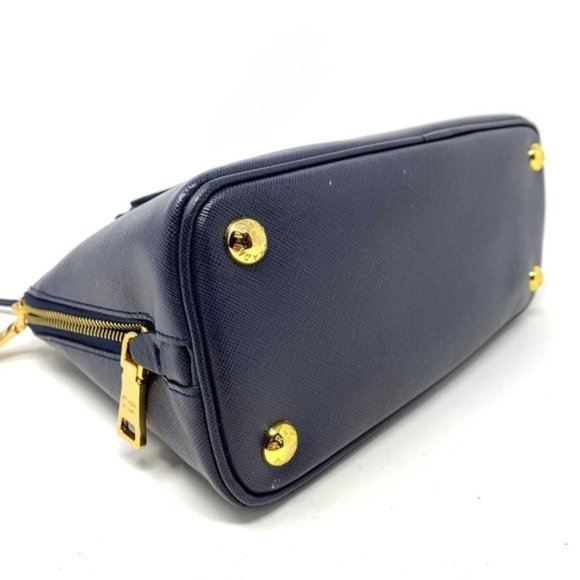 AUTH PRADA LOGOS SAFFIANO LUX LEATHER 2WAY BAG - Picture 10 of 13